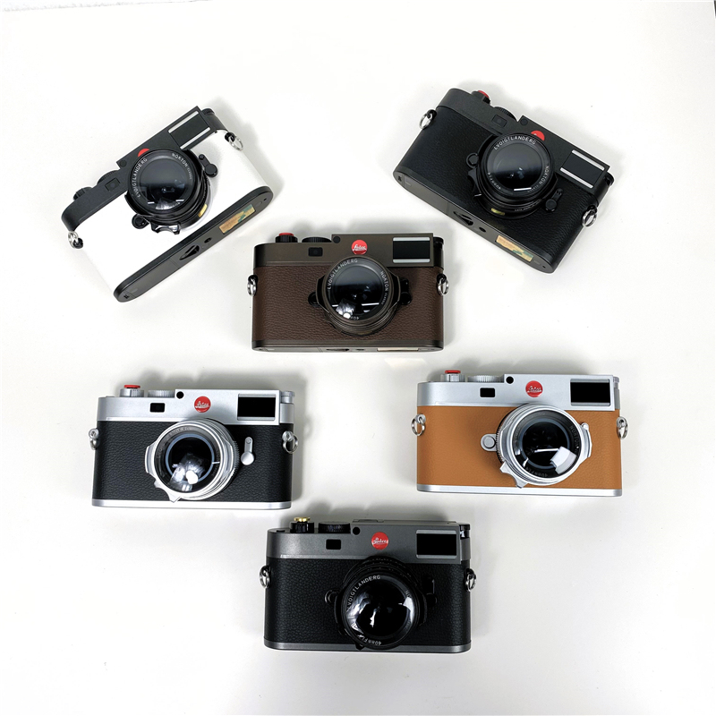 New M11 Retro Mirrorless Camera Model - Model Holding Camera in Studio Style for Model Room, Showroom Props and Decoration