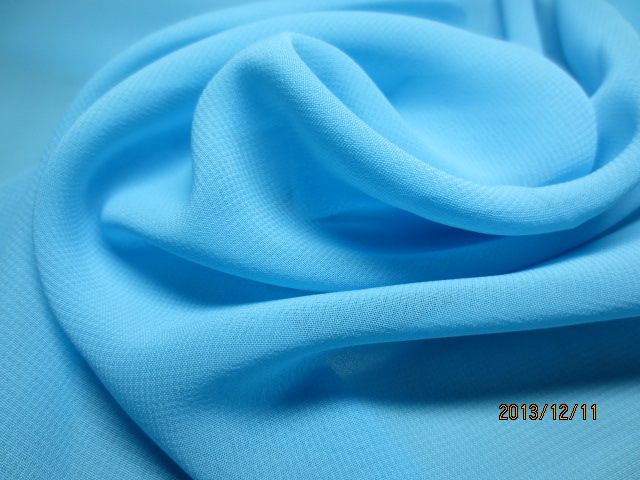 Simulation silk 100D Chiffon fabric summer skirt fabric Curtain gauze material color is good