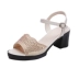 Giày sandal nữ mùa hè 2018 mới dày với thời trang hoang dã thoải mái cho nữ trung niên xăng đan đế xuồng Sandal
