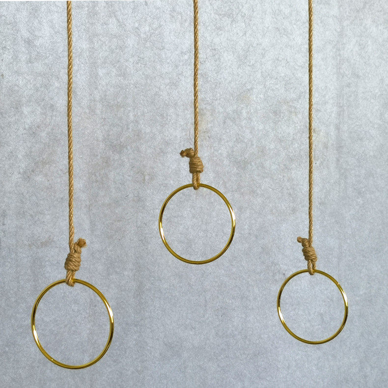 Clothing Store Rings Show Shelf Wall-mounted Ceiling Suspended Ceiling Hanging Clothing Chain Positive Side Hanging Clothes Rack Women's Clothing Clothes Shop Hanging Chain