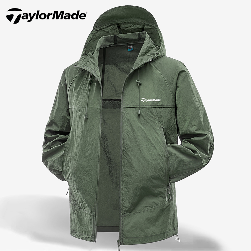Taylormade Golf Clothing Sun Protection Clothing Men's Waterproof and Windproof Women's Sports Golf Raincoat New Style