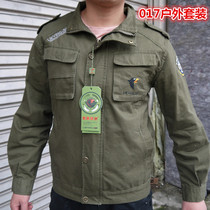 Falcon base outdoor leisure clothing Military fan suit Field training suit Army green training suit set cotton pants