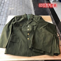 Stock 87 vintage suit Xiaoxi collar spring and Autumn uniform Military fan veteran uniform Band performance uniform Wool Fanliding