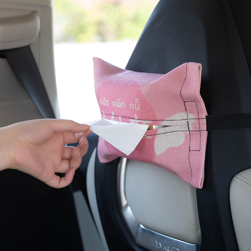 Car towels box toilet paper box for car hanging car Creative Car Visor Armrest Box Cute Napkin box