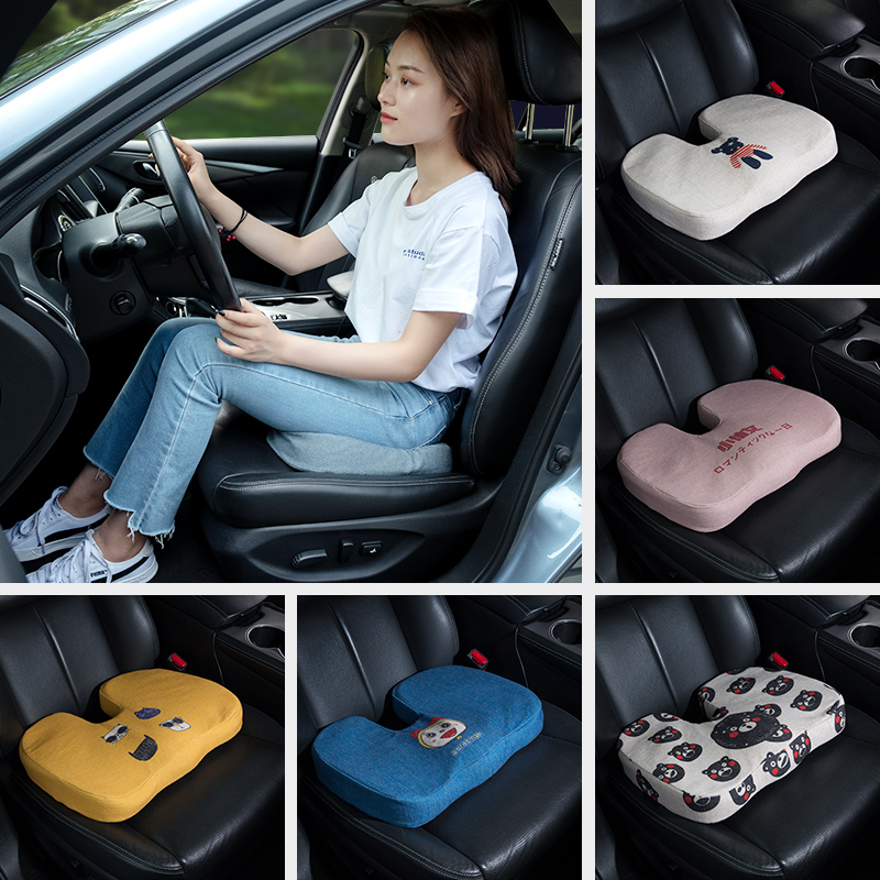 Car booster cushion Single butt pad Daughter child breathable car with tide brand net red office sedentary chair