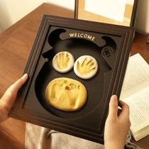 Baby hand and foot ink pad newborn handprint footprint Baby Full Moon 100 days old hand and foot ink permanent commemorative gift