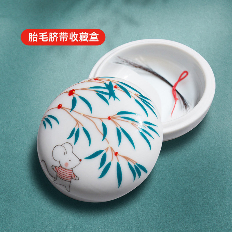 Fetal hair souvenir DIY fetal hair preservation bottle Permanent preservation Baby baby memorial umbilical cord collection box