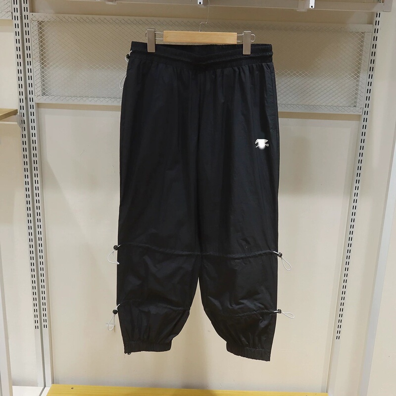 G2555 Black Workwear Jogger Pants Unisex Drawstring Design Loose Fit Quick-Dry Casual Pants