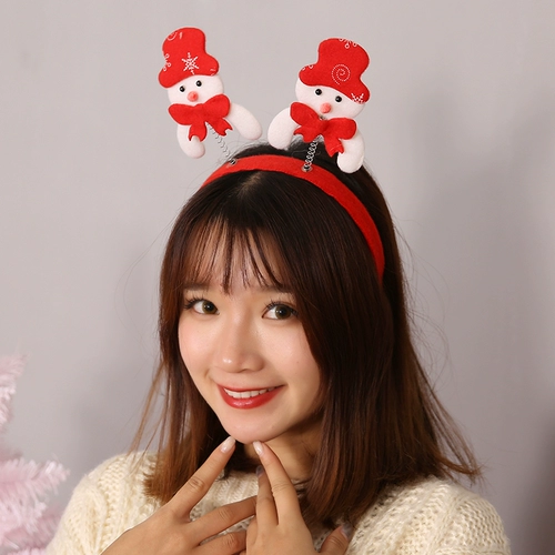 Красный ободок, детские шпильки для волос для взрослых, рождественский декор, аксессуар для волос, ювелирное украшение, подарок на день рождения