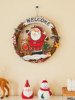 Christmas decorations old man snowman rattan wreath simulation rattan door hanging wall hanging scene layout Christmas tree