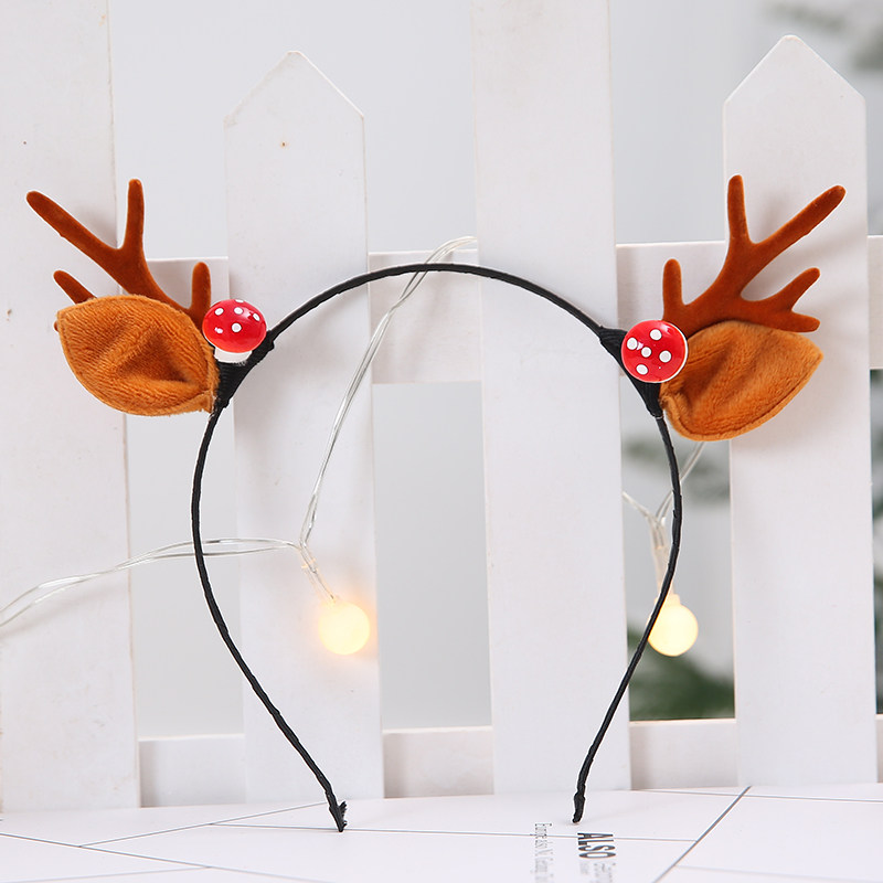 Christmas Deer Corner Hairpin Small Clips Grown-up Funny Internet Red Hair Carson Hair Accessories Elk Deer Headwear Adornment