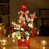 Рождественские украшения для рабочего стола, маленькая рождественская елка, окно, торговый центр, корейский макет сцены, подарок, украшение для стойки своими руками