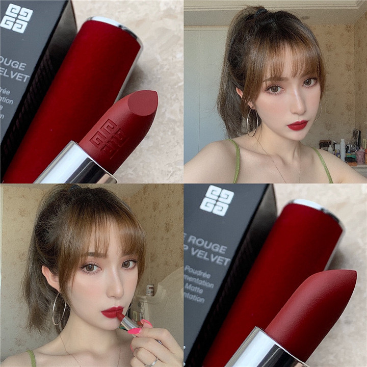 GIVENCHYGivenchy red velvet pink velvet small sheepskin 306 lipstick N35 N36 N36 N37