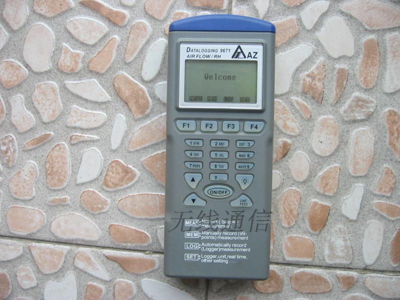 Taiwan Hengxin AZ9671 handheld intelligent memory style temperature and humidity anemometer air volume recorder
