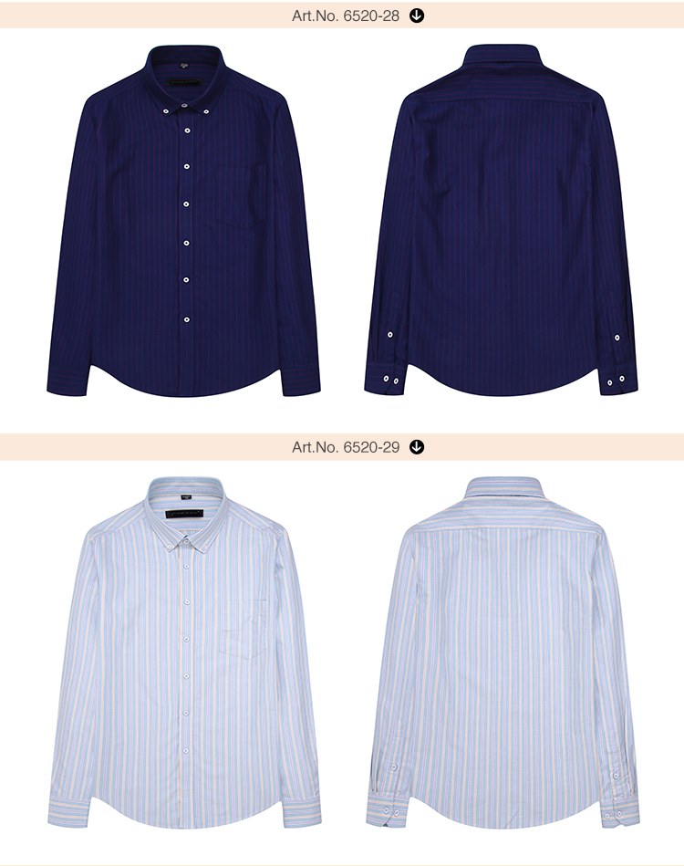 Áo sơ mi nam trung niên cotton dài tay cotton oxford áo sơ mi giản dị cha trung niên tải cỡ lớn áo sơ mi nam big size