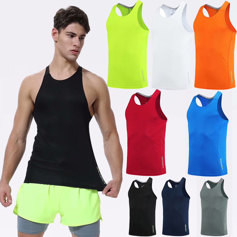 Athletics Training Sports Tshirt Men's Tight Fit Speed Jersey Marathon Running Suit Sports Raw Body Test Short Run Vest-Taobao