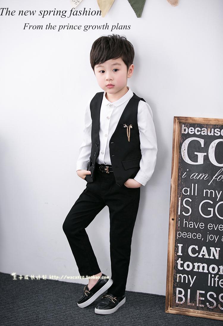 Trẻ em vest mùa xuân và mùa thu boy 2018 chương trình mới vest vest vai bé England cardigan áo khoác mỏng áo khoác