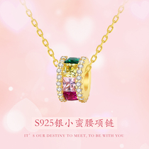 Small Brute Waist Necklace Woman Pure Silver Light Lavish Crowdlock Bone Chain 2022 New Summer Valentines Girlfriend Birthday Gift