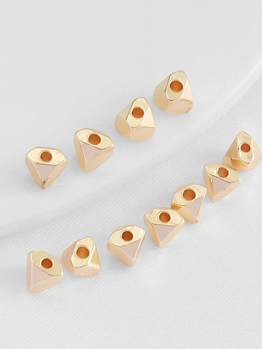 Золотые аксессуары, ювелирное украшение ручной работы, 14 карат, 4мм