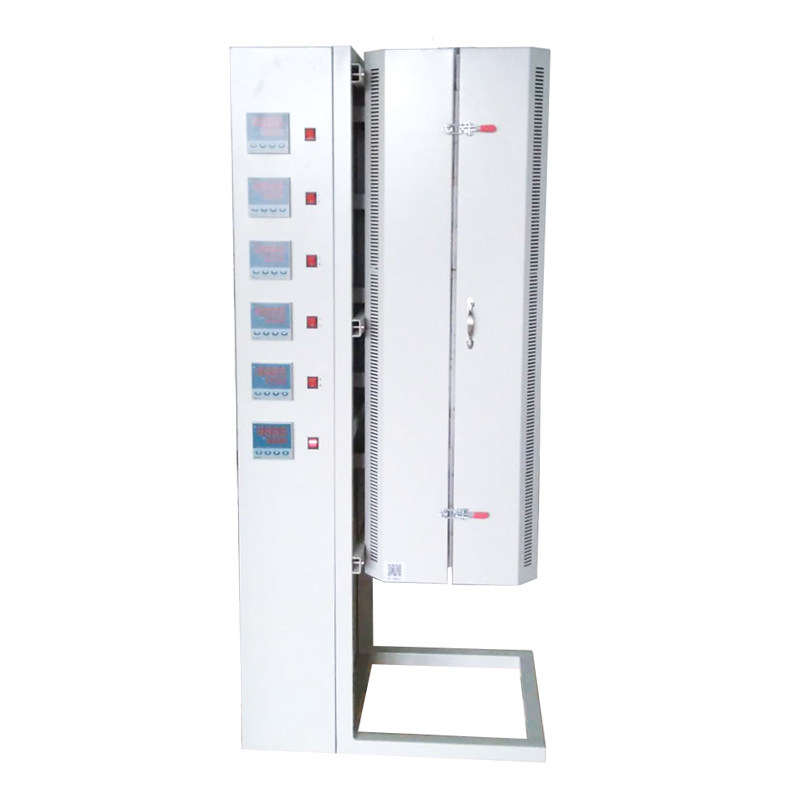 Five-temperature zone vertical tubular furnace with temperature-controlled belt calibrated thermometry constant temperature zone length additive reactor pipe