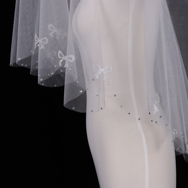 Minimalist Temperament Bride Wedding Photo-Head Yarn Monolayer White Personality Petal Side Photographic Makeup Styling Headwear