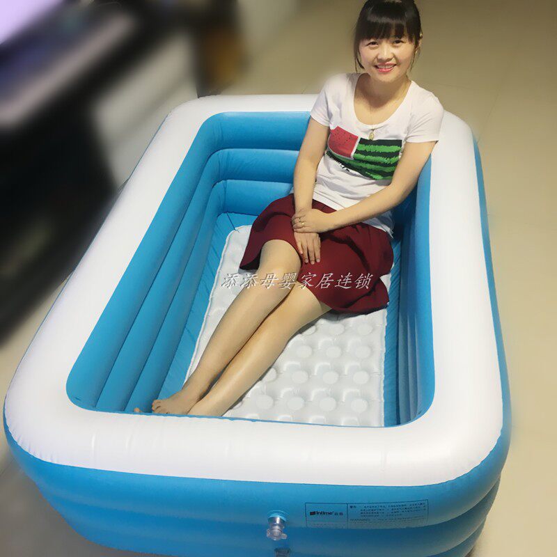Adult bathtub bath bucket inflatable bathtub bath bucket adult folding bath artifact bathtub full body bath swimming