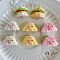 095 Customized food toy kt sandwich diy cream glue resin accessories simulation miniature mobile phone protective case hanging chain decoration