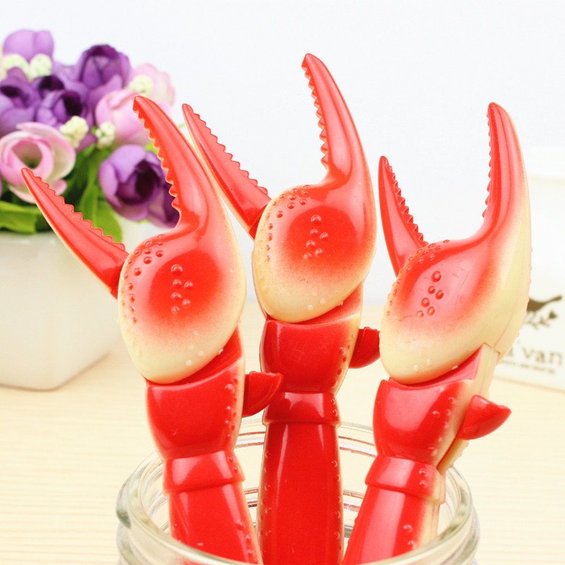 (Excellent percent) Crab ballpoint pen New and exotic products Crab shape press ballpoint pen Crab foot ballpoint pen