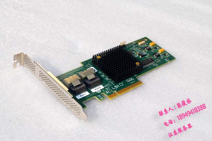 RAID-контроллер lsi 9211-8i 9200 9240 2008  6gb sas直通it群晖卡46m0861 6t 8t