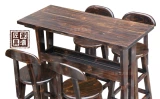 Углеродный винный столик, стул, стойкий батончик, стул, скамейка, стул стул с твердым деревянным столом