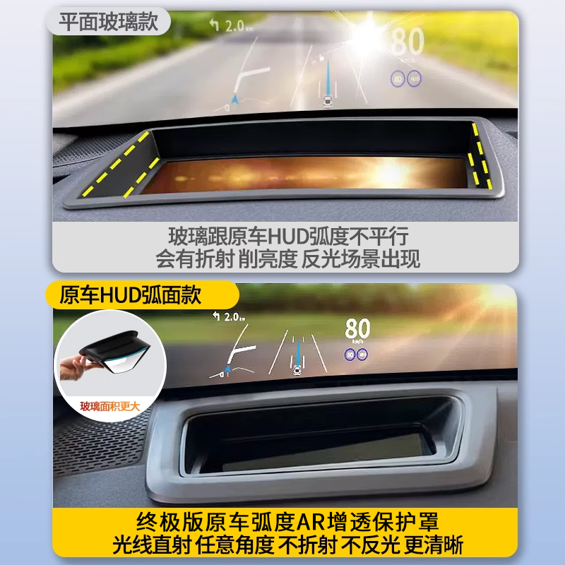 Geely Zeekr 9X Head-Up Display Car Dashboard Hud Protective Cover Speed Navigation Projection Display Dust Cover