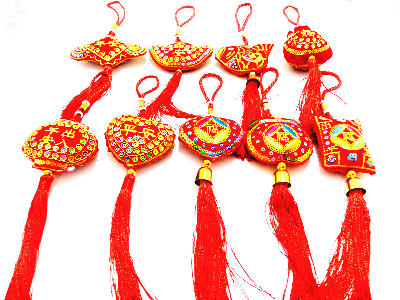 Children's Dragon Boat Festival Accessories Small Fragrant Bag Pendant Embroidery Sachet Cars Pendant Handmade Birthday Chiche Money Lock Accessories