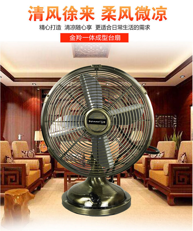 Jinling FT-20F4 8 inch / 10 inch / 12 inch máy tính để bàn cổ quạt bàn xuất khẩu quạt điện bằng đồng - Quạt điện quạt điện giá rẻ