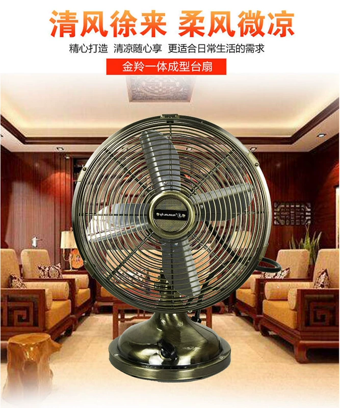 Jinling FT-20F4 8 inch / 10 inch / 12 inch máy tính để bàn cổ quạt bàn xuất khẩu quạt điện bằng đồng - Quạt điện