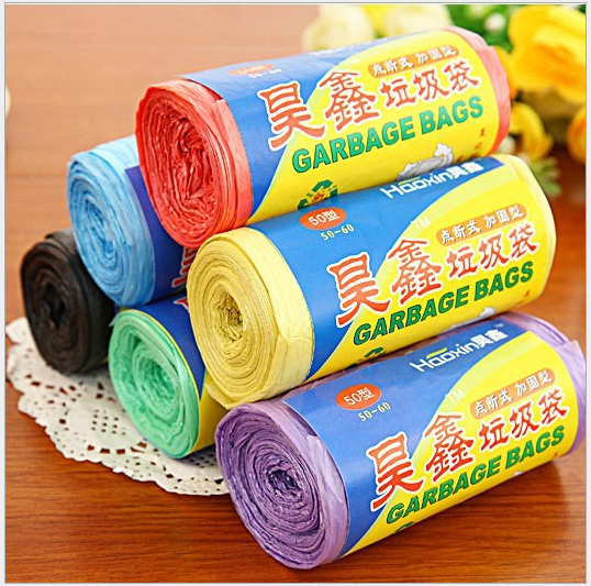 Color Garbage Bag Point Break Mid Number Home Kitchen Home Disposable Black Plastic Bag