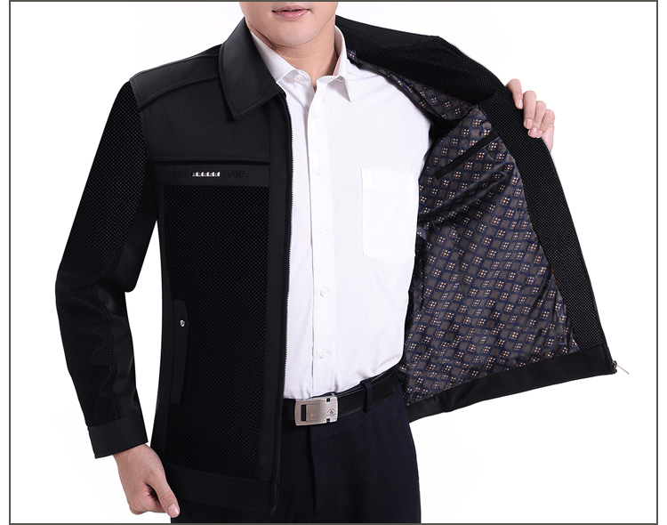 Đặc biệt hàng ngày áo khoác nam trung niên áo khoác nam trung niên mùa xuân và mùa thu mặc giản dị cha cha mặc nam áo khoác dù