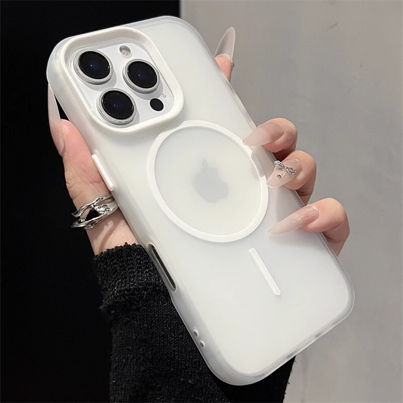 【Matte Magnetic】Transparent Case Suitable for Apple 17 Pro Max, New iPhone Air, Simple Ultra-Thin 16 Anti-Drop Protective Case, 15 High-End Feel, 14 Unisex, 13 Silicone Soft Case Hard