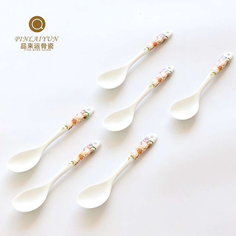Han - plate bone ceramic coffee spoon ceramic ceramic spoon fruit fork
