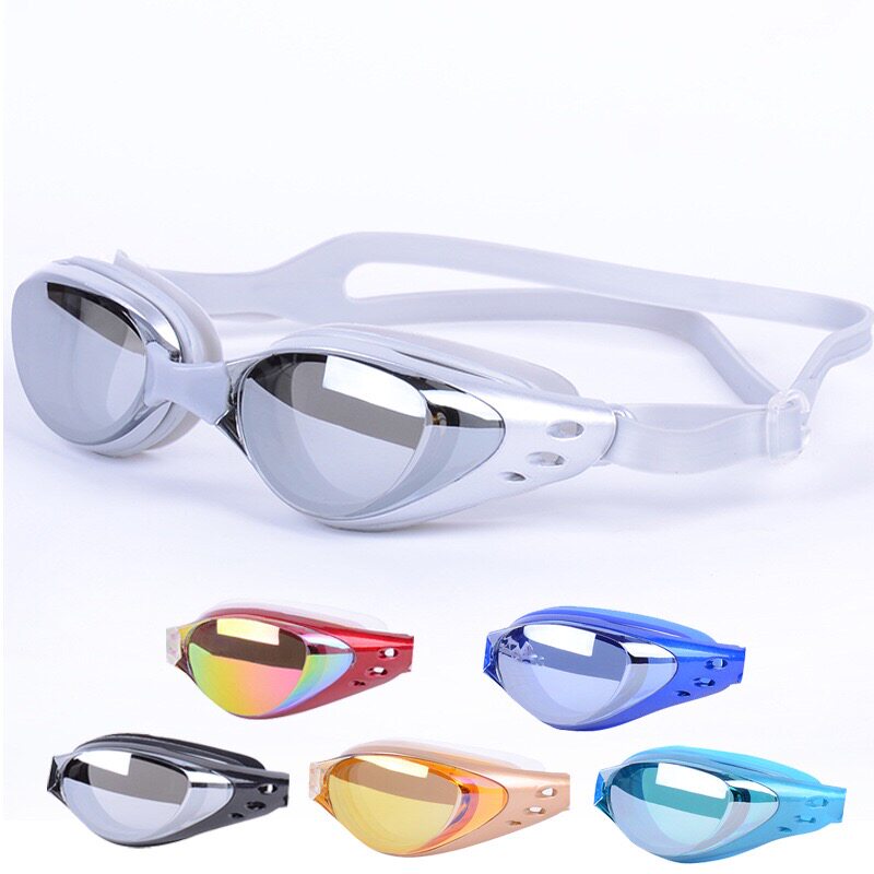 Zhuoyan high-grade electroplating swimming goggles film anti-fog waterproof anti-ultraviolet swimming goggles diving goggles
