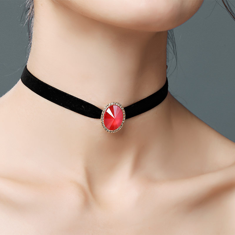 Europe and the United States retro fashion necklace collar ribbon wedding banquet party fashion high-end atmosphere neck jewelry female