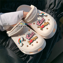 Japan BM Melville nurse slippers summer Baotou hole shoes female students wear non-slip slippers