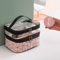 Cosmetics storage box easy to carry cosmetic bag 2021 new face value senior sense female niche wash bag