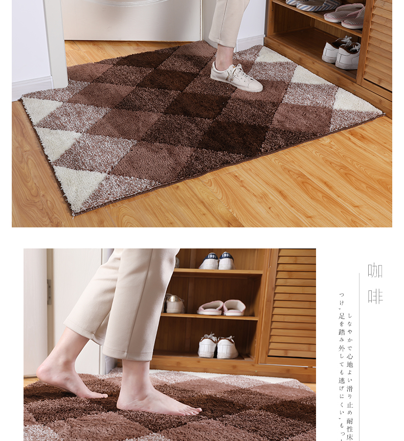 [] Thảm cửa lối vào Foyer cửa thảm tấm thảm chùi chân thảm thảm phòng ngủ nhà có thể được cắt tùy chỉnh - Thảm sàn thảm nhựa trải sàn vân gỗ