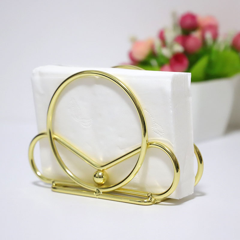 Nordic Iron Art Paper Towel Holder Vertical Napkin Holder Metal Hotel Dining Room Cafeterie Dining Room Dining table Dining Towel Rack