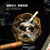 Creative Crystal Glass Ashtrays Home Au Style Colorful Personality Fashion Living Room KTV Bar Smoke Cylinders Trendy
