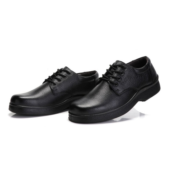 Zhuangyan kitchen chef shoes non-slip, oil and water proof work casual men's black labor insurance genuine leather work shoes versatile high-end