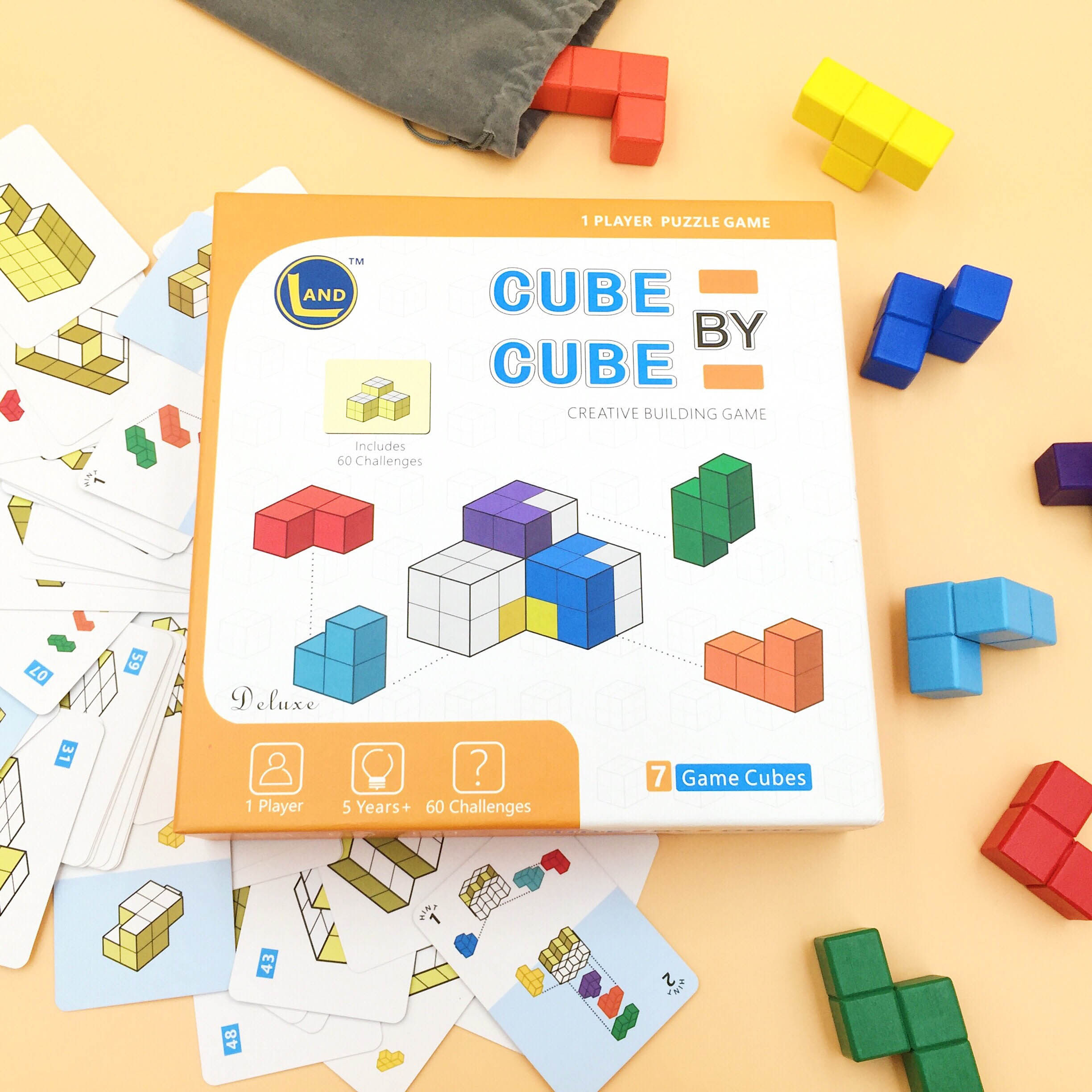 Thinking Continental Space Architects Cube by cube Wood Soma Stereo Russian Tetris space puzzle