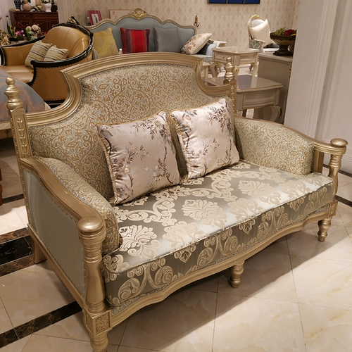 Ткань, классический роскошный диван для гостиной, в американском стиле