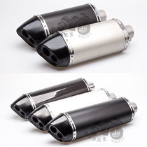 Motorcycle modified exhaust pipe muffler double nozzle exhaust TMAX530 DUKE690 Z1000 GSXR750