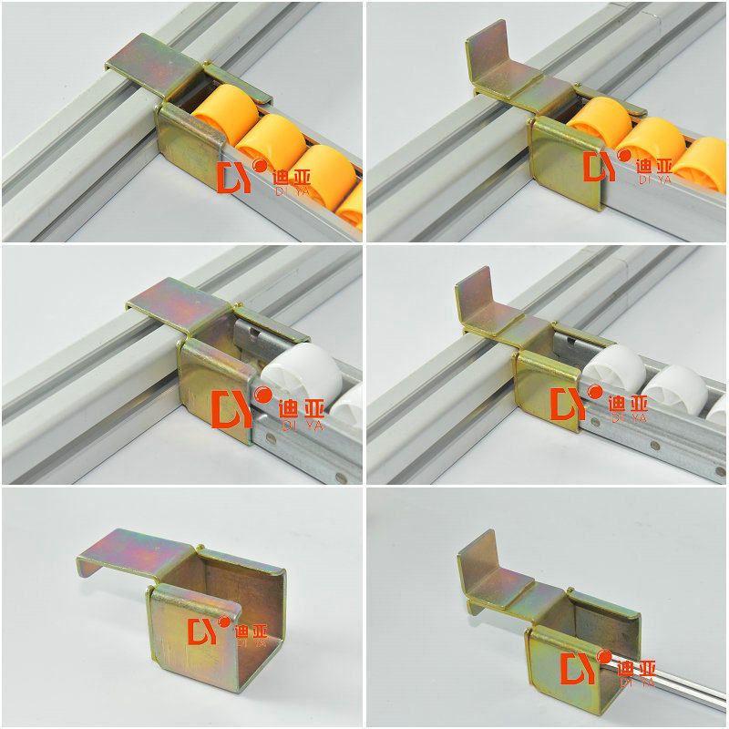 40*40 aluminum profile square pipe fluid slide rail joint 41*35 connector clamping
